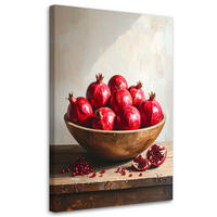 LEINWANDBILD Essen & Trinken 20x30cm - Rot, Textil (20/30cm) - Feeby