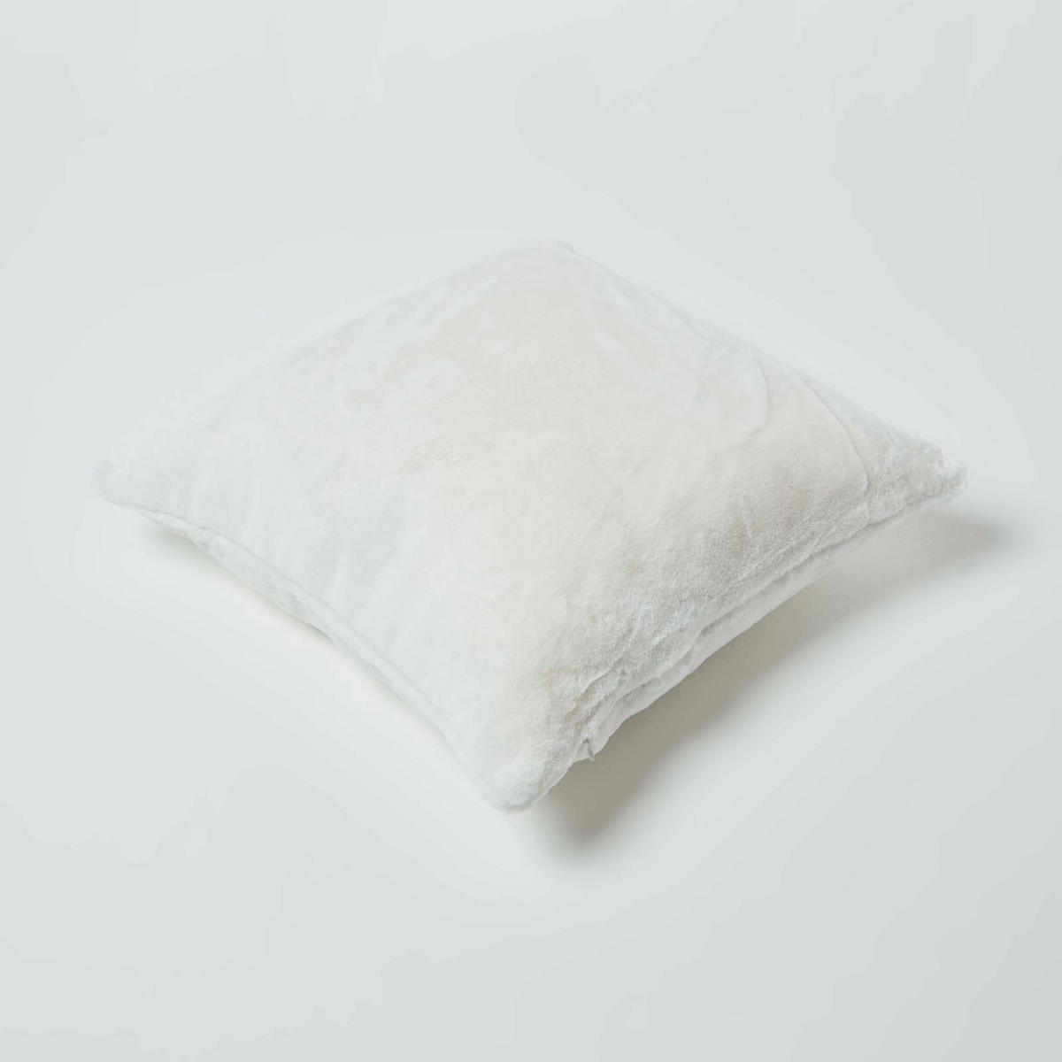 KISSENHÜLLE Kunstfell creme 46/46 cm - Creme, Textil (46/46cm) - Homescapes