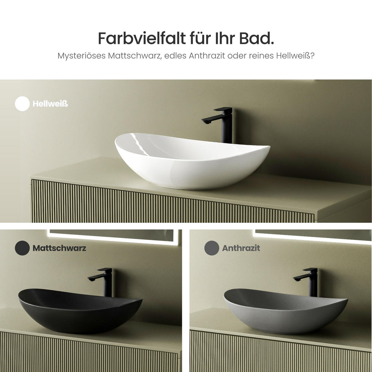 WASCHBECKEN mit pflegeleichter Oberfläche Weiß 61,5 / 36 / 15,5 cm - Weiß, Keramik (36/15.5/61.5cm) - EMKE