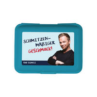 BROTDOSE Ralf Schmitz Schmitzenmäßiger Geschmack Blau 17,5 x 12,8 x 6,9 cm - Blau, Kunststoff (17.5/6.9/12.8cm) - United Labels