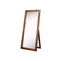 STANDSPIEGEL Akazie 75x3x175 nougat lackiert OXFORD #319 - Dunkelbraun, Holz (75/175/3cm) - Massivmoebel24