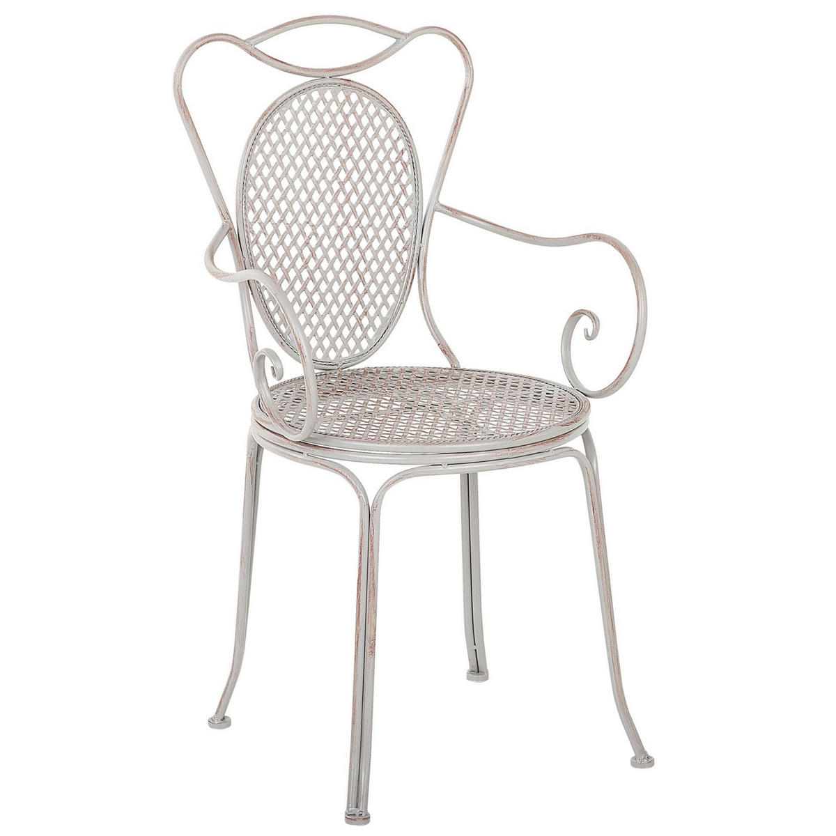 BALKONSET 2-Sitzer grau Metall Cilento - Grau, Metall - Beliani