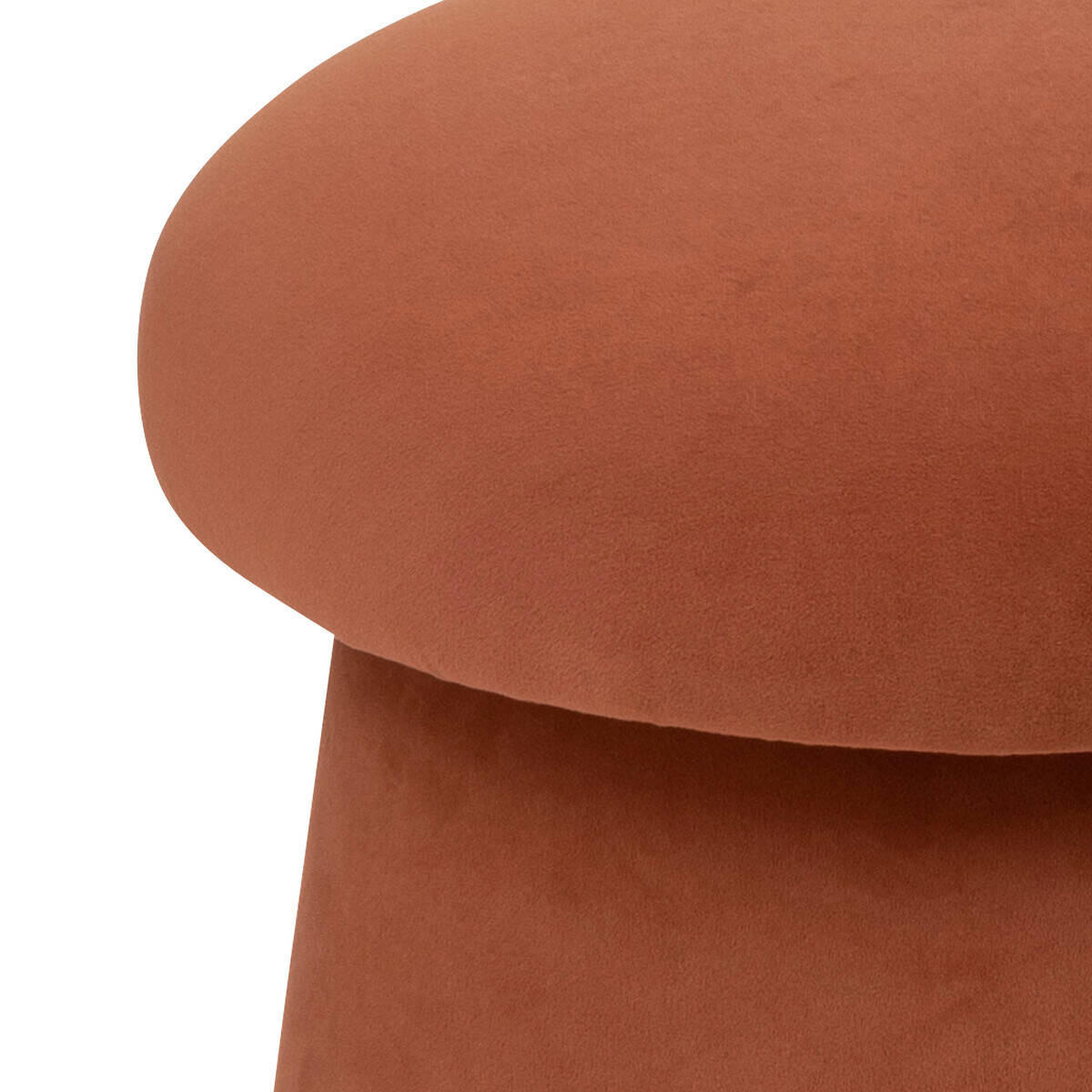 HOCKER Noa Ø 37 cm - Terracotta, Textil (37/40/37cm) - Atmosphera Createur d´interieur