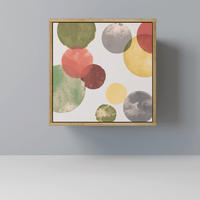 SIDEBOARD FLEETING HAPPINESS, Eichefarben, 57,5x42x57,5 cm, Ohne Füße - Eichefarben/Multicolor, Holzwerkstoff (57.5/57.5/42cm) - SpaceRebels