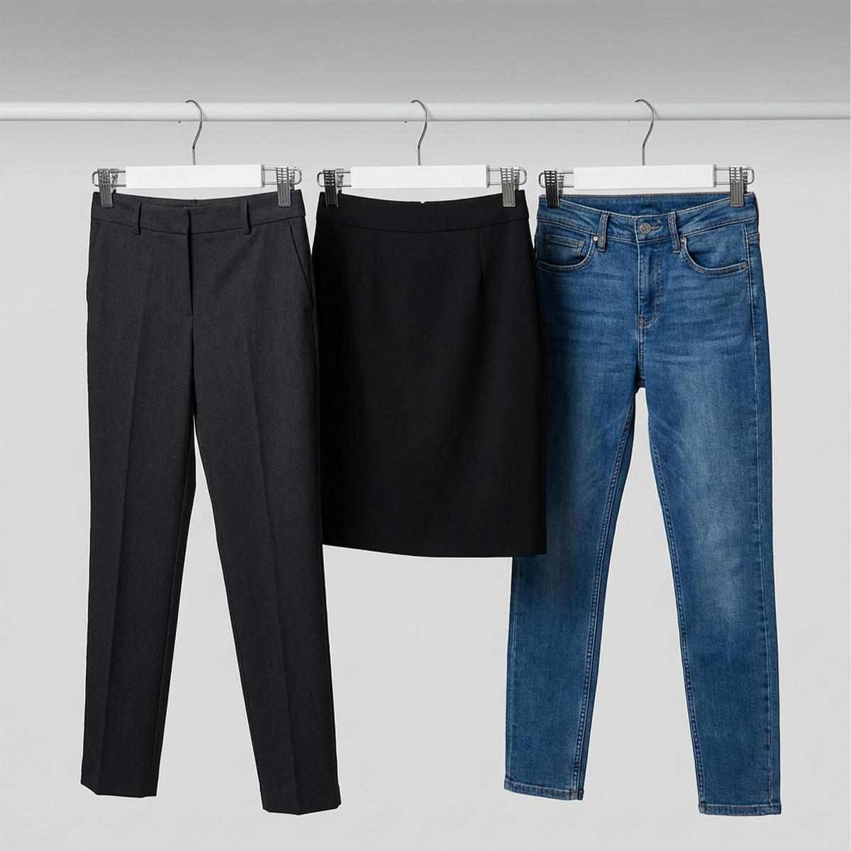 HOSENBÜGEL - Weiß, Holz/Metall (36/12/1.2cm) - Relaxdays