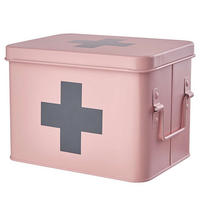 MEDIKAMENTENBOX Medic - Rosa, Metall (22/16/16cm) - Butlers