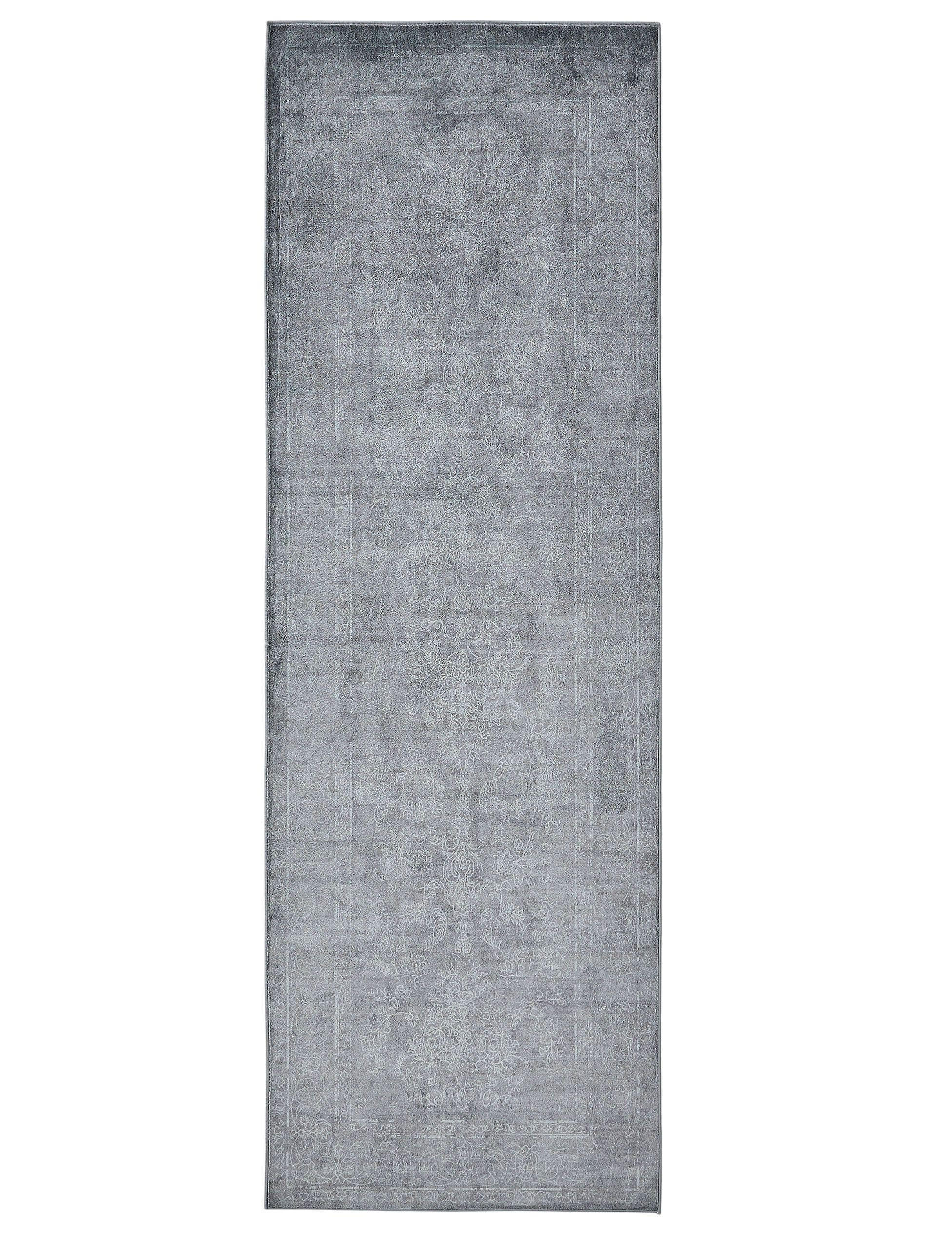 VINTAGE-LÄUFER Miray waschbar 80/240 cm - Creme/Grau, Kunststoff (80/240cm) - benuta Nest