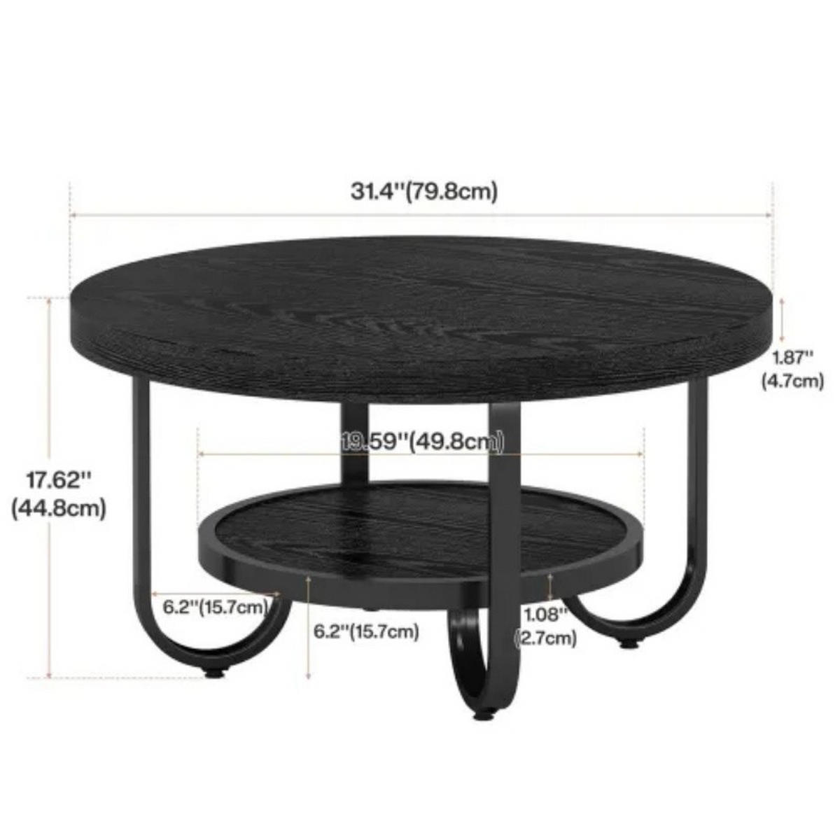 COUCHTISCH Schwarz 80/80/45 cm - Schwarz, Holzwerkstoff (80/80/45cm) - PANGIVO