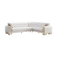 ECKSCHLAFSOFA Multan Creme - Langer Schenkel Links - Creme, Holzwerkstoff/Metall (310/245cm)