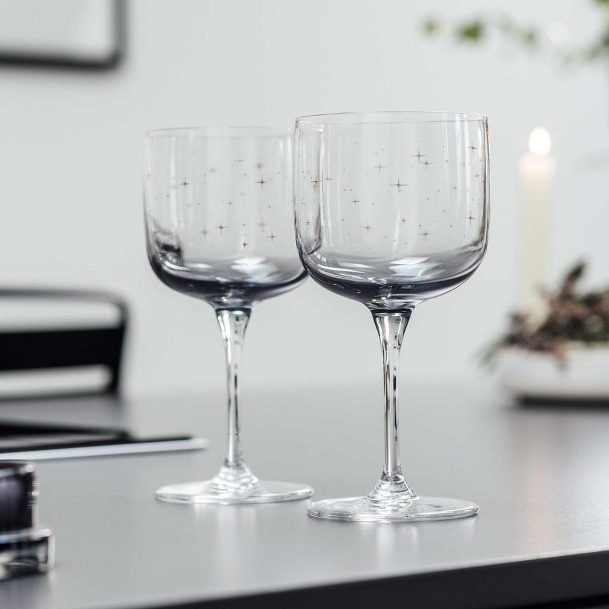 WEINGLÄSER Winter Glow grau 270 ml 6er Set - Grau, Glas (0.27L) - like.Villeroy & Boch