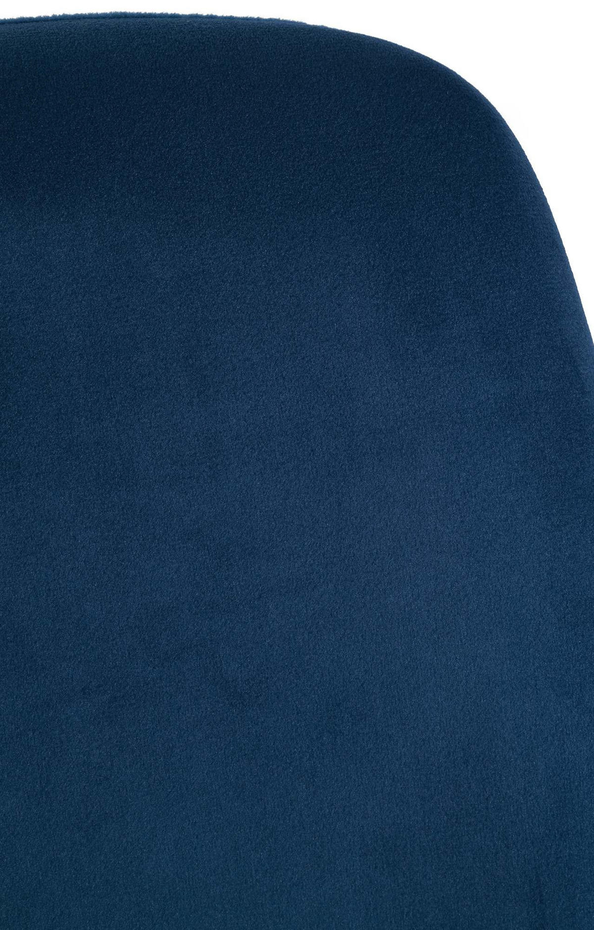 STUHL Samt blau - Blau/Schwarz, Textil/Metall (51/80/60cm) - CLP