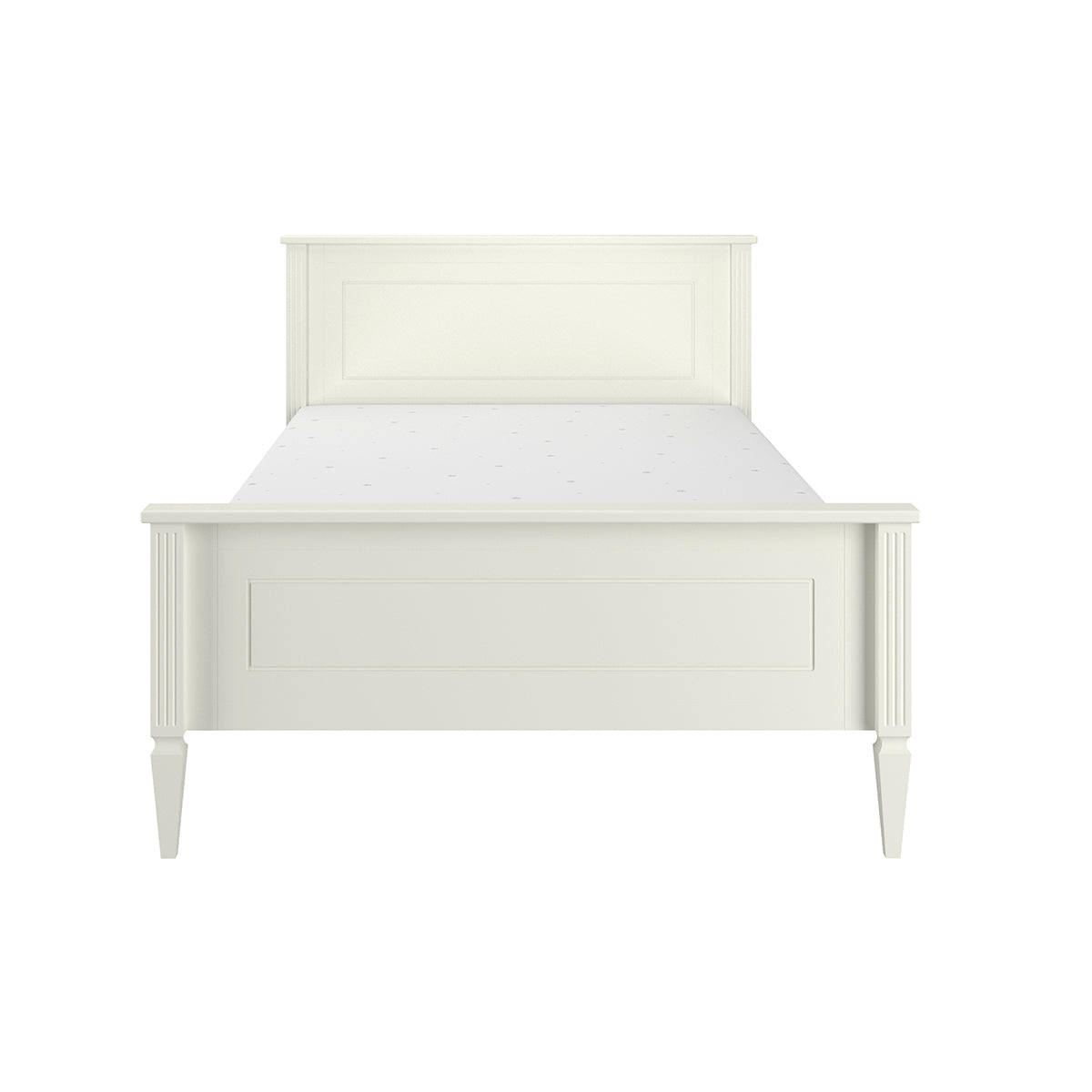 BETT 120/200 Ines Weiß - Weiß, Holzwerkstoff (120/200cm) - Petits-meubles