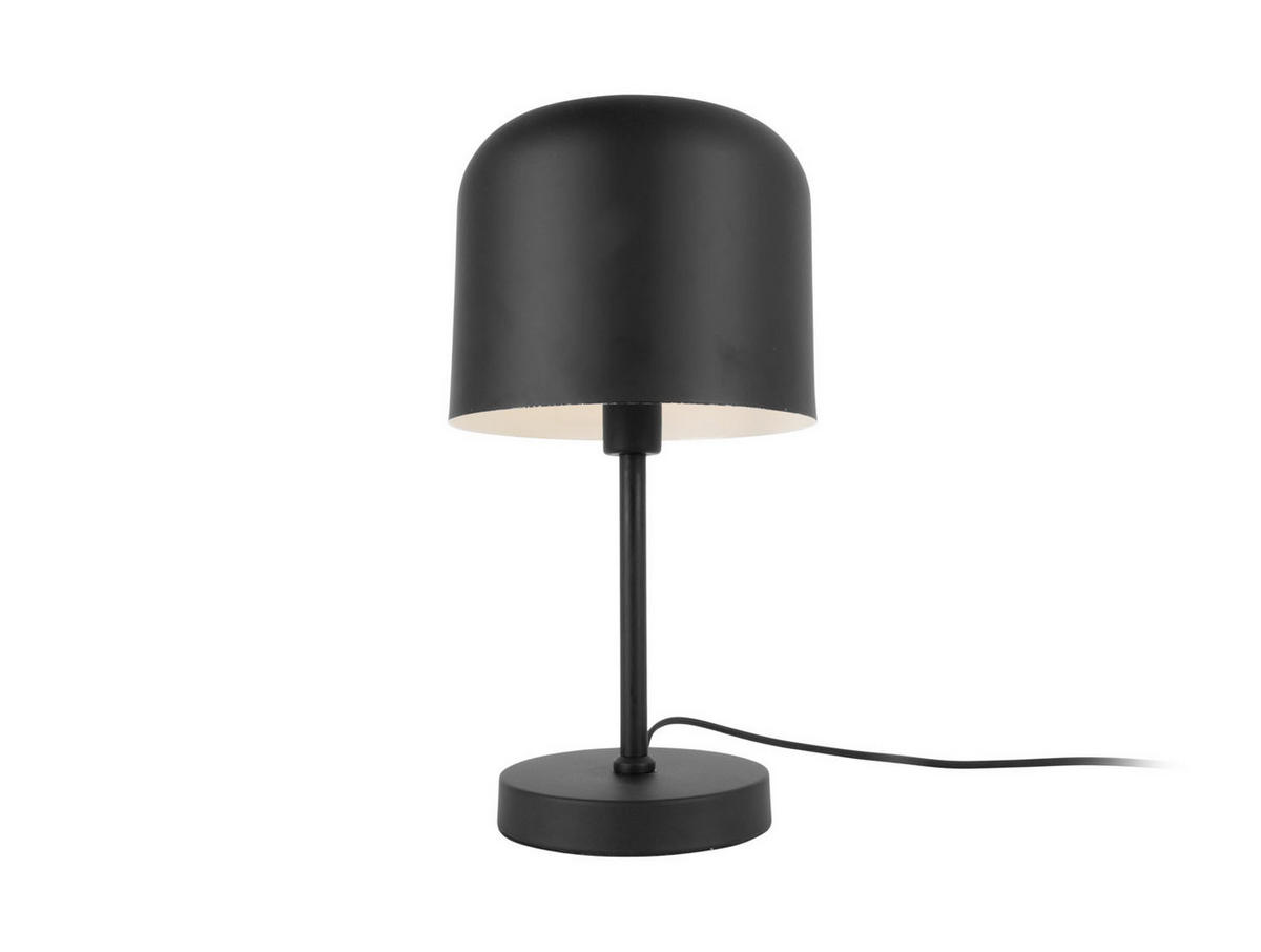 TISCHLAMPE Metall Capa Ø 20 cm - Schwarz, Metall (20/20/39.5cm) - Leitmotiv