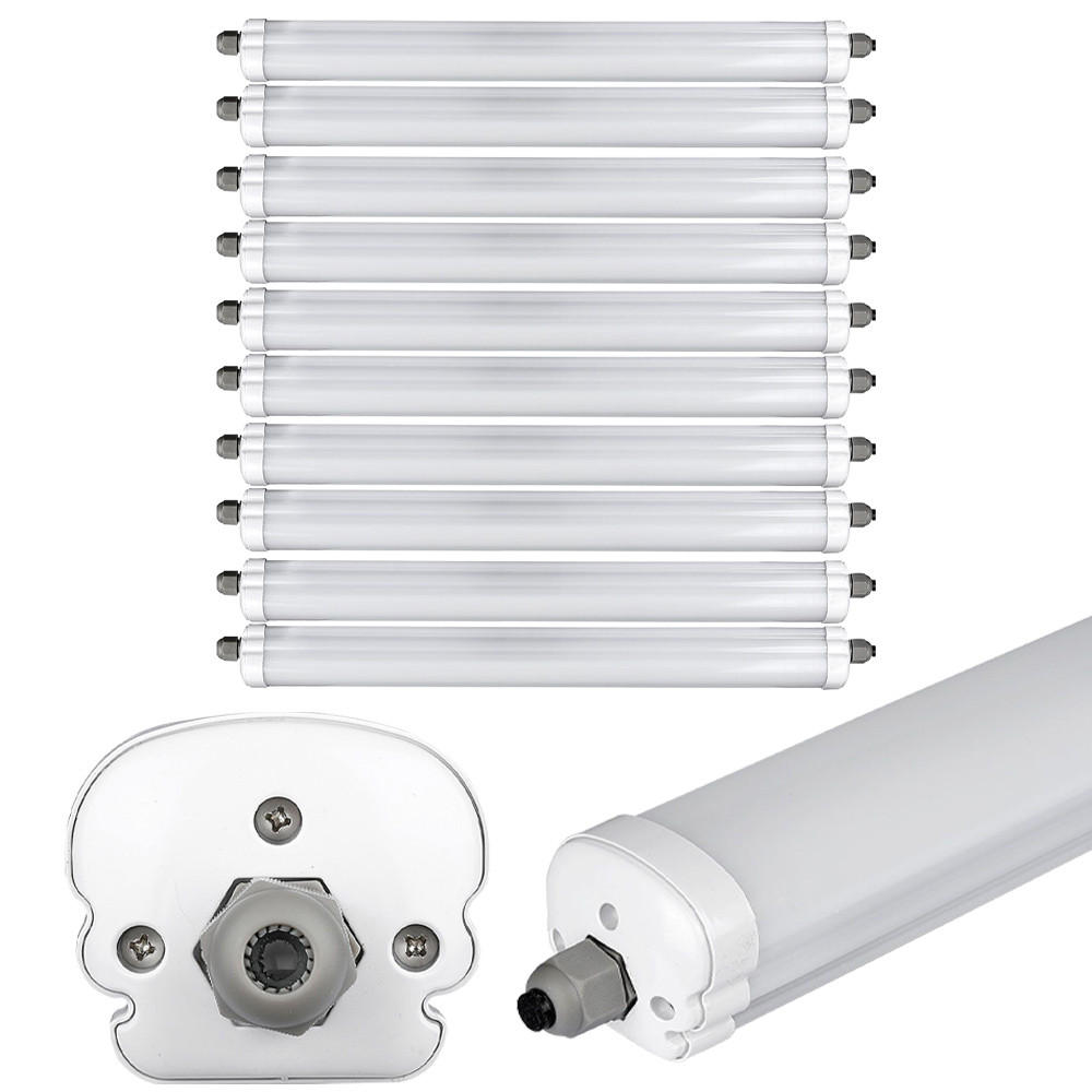 LED DECKENLEUCHTE Grau Modern 10er Set - Grau, Kunststoff (120/8.6/7cm)