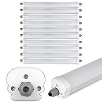 LED DECKENLEUCHTE Grau Modern 10er Set - Grau, Kunststoff (120/8.6/7cm)