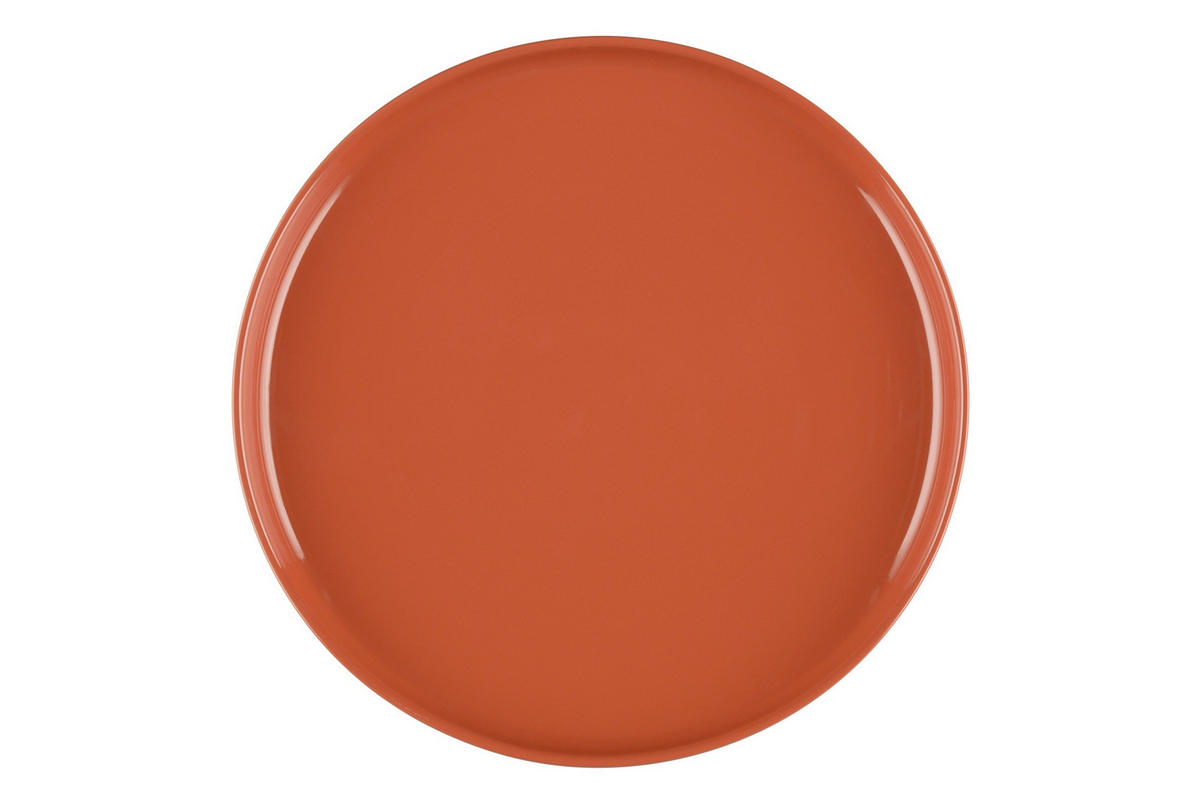 SPEISETELLER Simple Ø 26 cm 2er-Set - Orange, Keramik (26cm)
