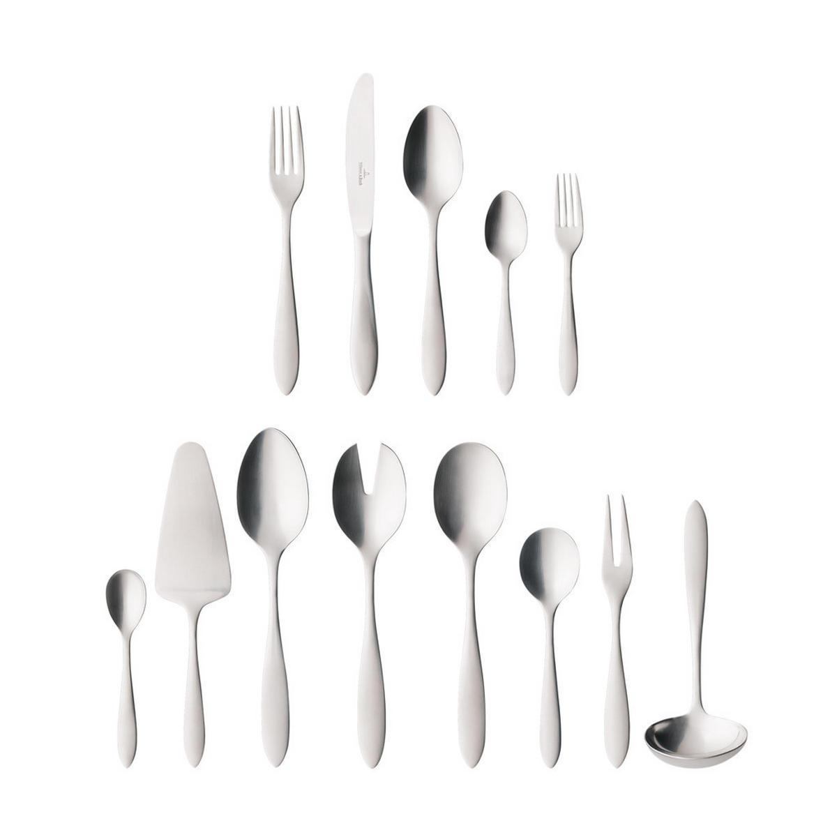 TAFELBESTECK Arthur silber 68er Set - Silberfarben, Metall - Villeroy & Boch