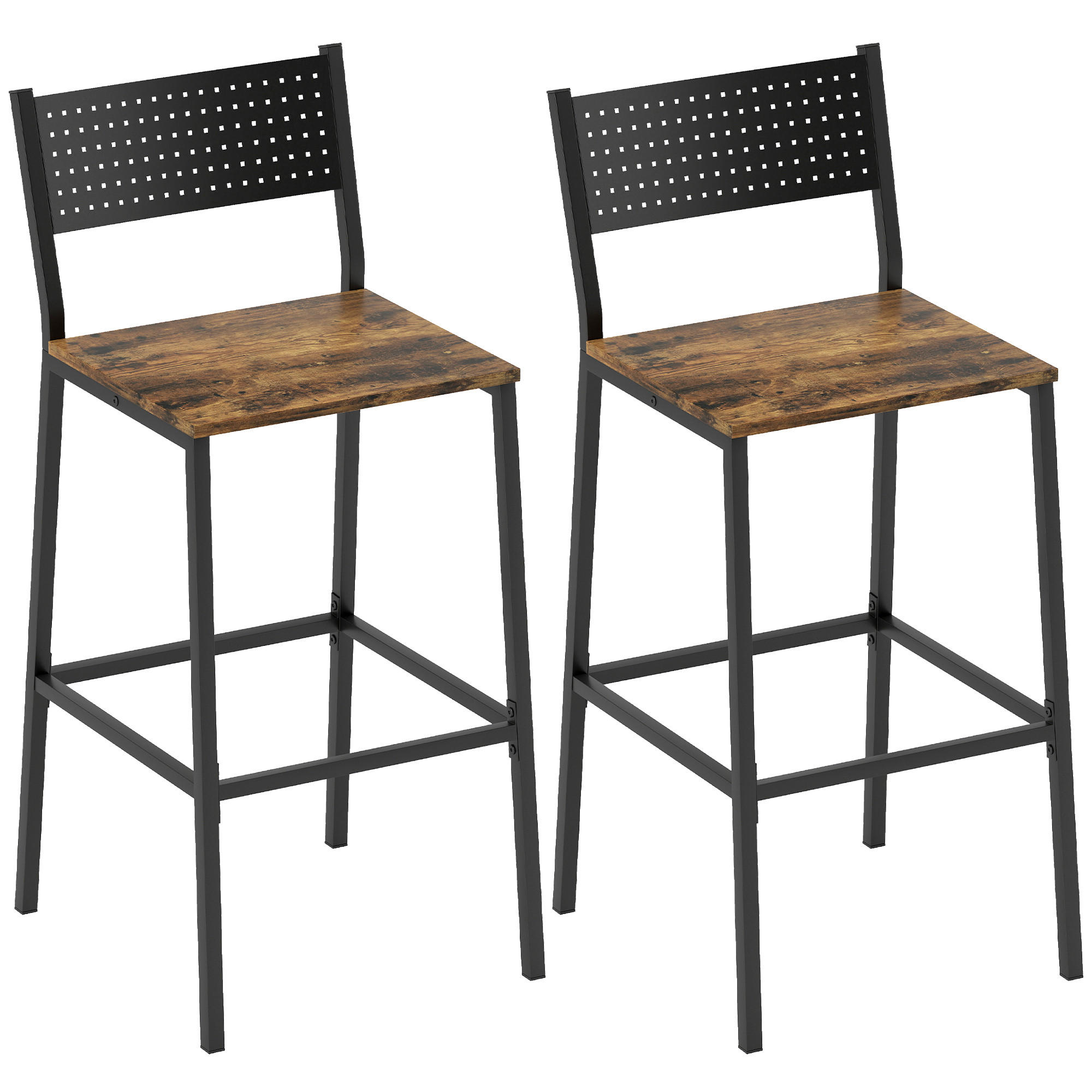 Pangivo Barstuhl Braun 43.2x72.5x50.5 cm