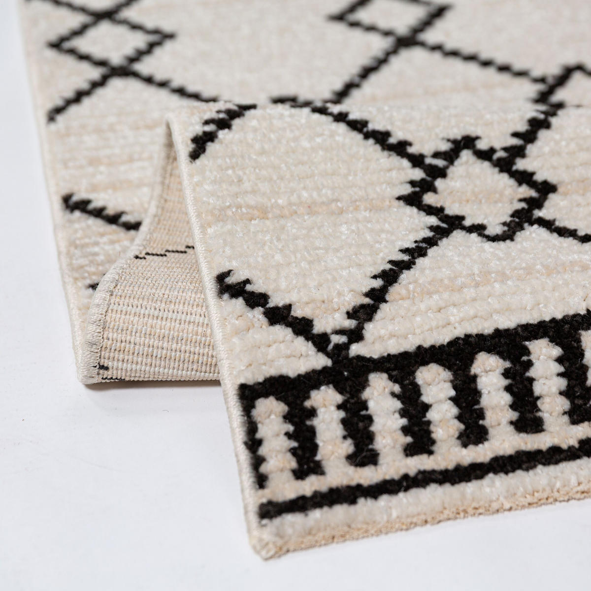 KURZFLORTEPPICH PERRAN, im Berber-Stil, Weiß, 200 x 300 cm - Weiß, Textil (200/300cm) - KADIMA DESIGN