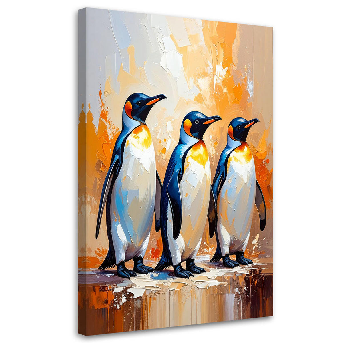 LEINWANDBILD Tiere 60x90cm - Beige, Textil (60/90cm) - Feeby