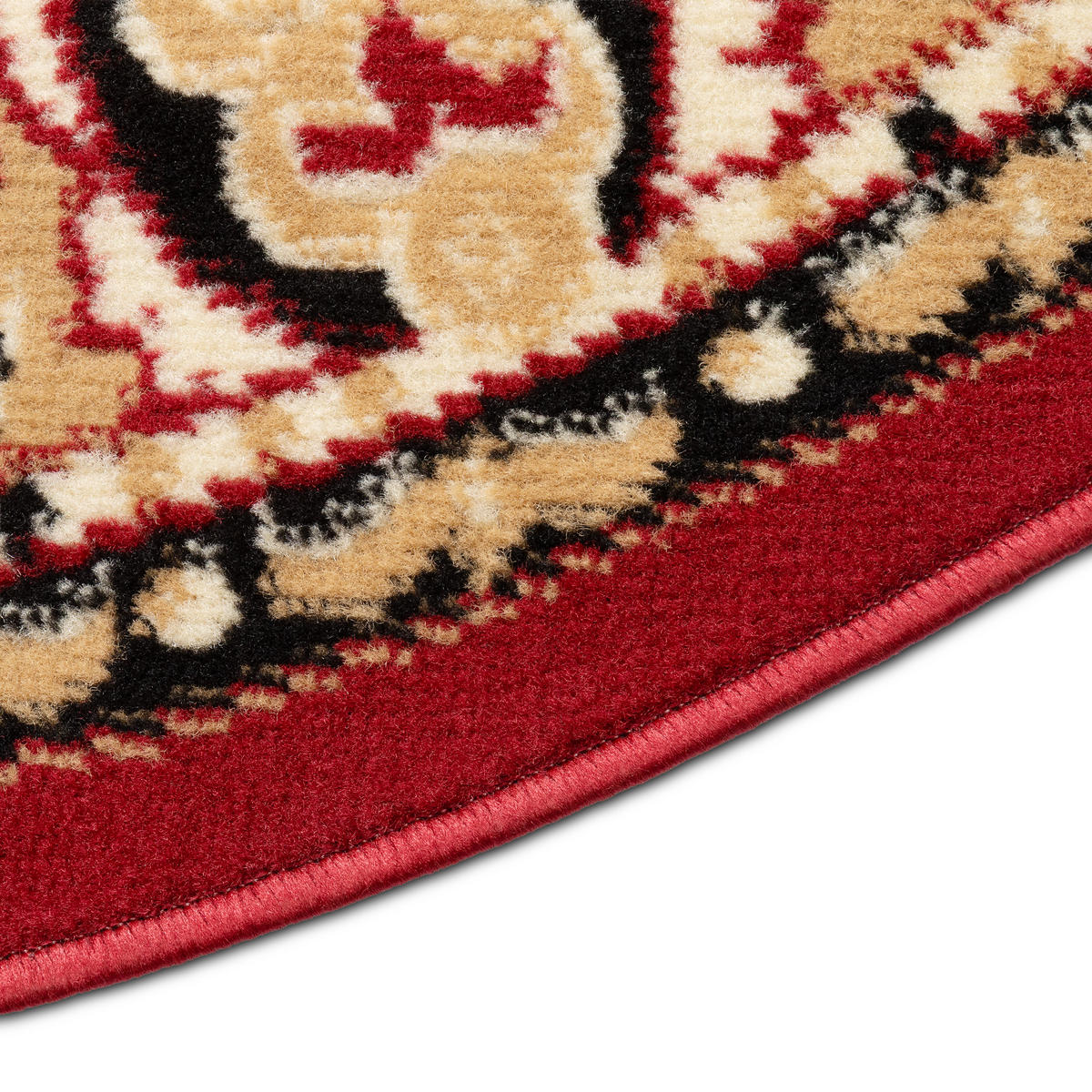 TEPPICH ATLAS oval rot medaillon 140/200 cm - Rot, Textil (140/200cm) - Tapiso