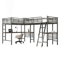 HOCHBETT 90x200 cm Tisch doppelt schwarz - Schwarz, Holzwerkstoff (90/200cm) - LEBENLANG