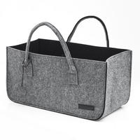 FILZTASCHE, 50x25x25 cm, Grau - Grau, Kunststoff (50/25/25cm) - Dunedesign