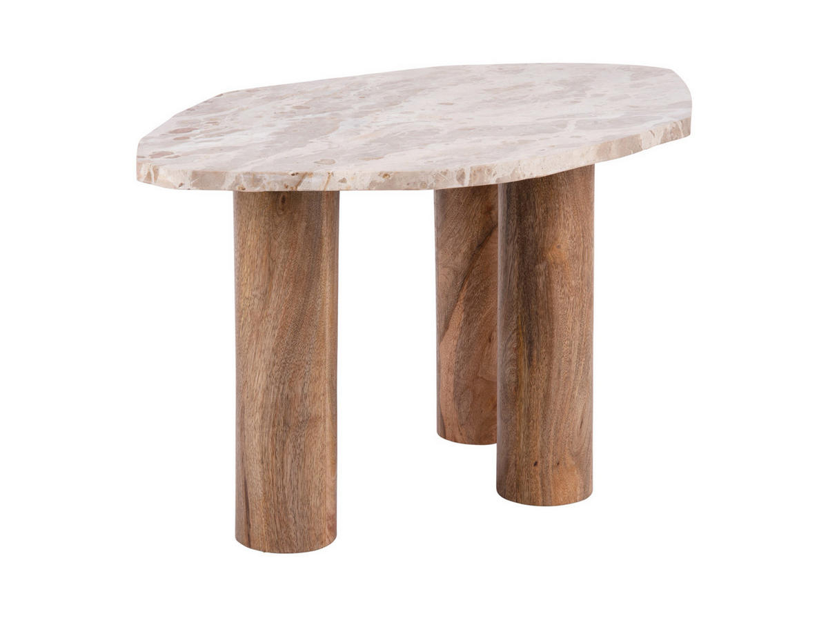 BEISTELLTISCH Organic 75/50/40 cm - Braun, Naturmaterialien (75/50/40cm) - Leitmotiv