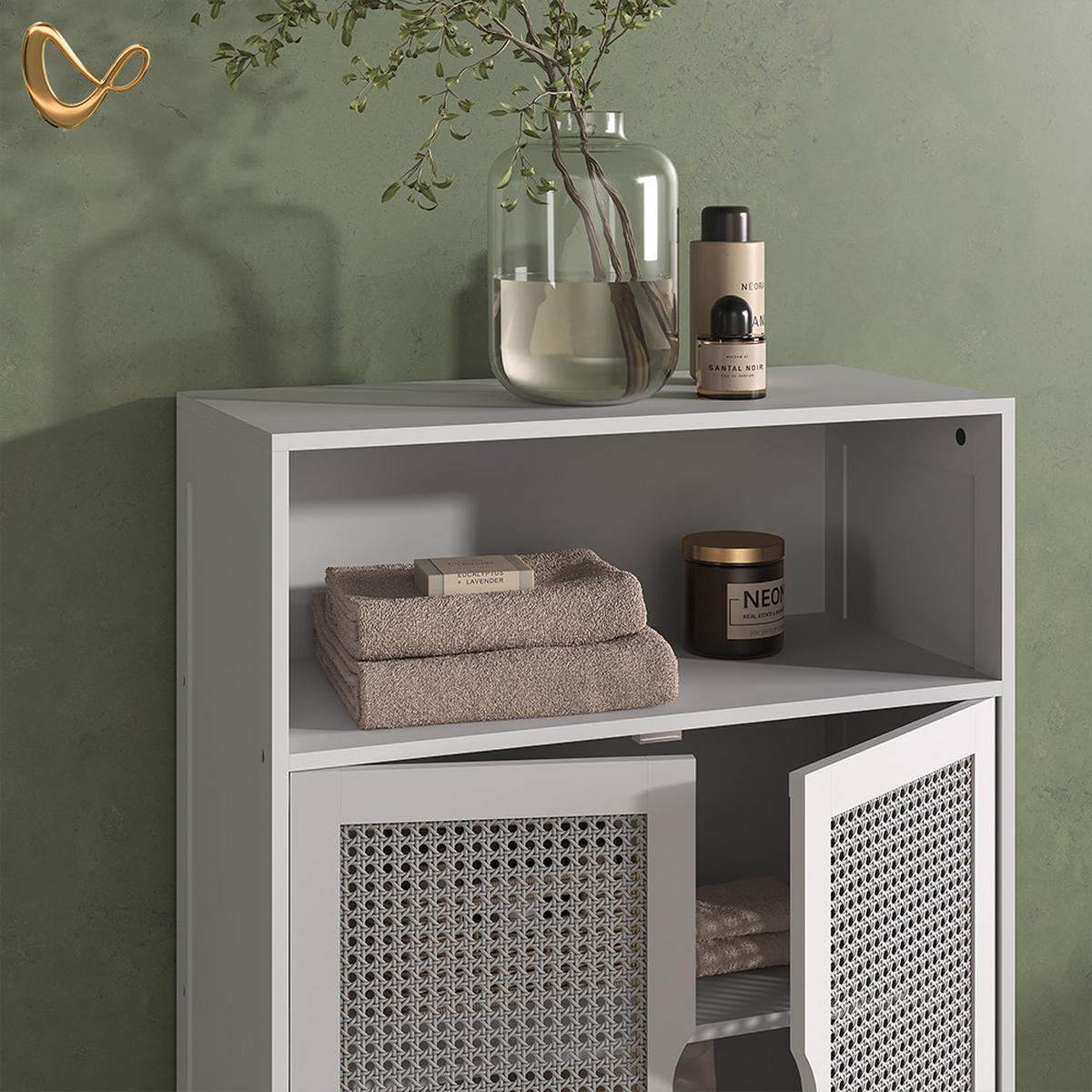 KOMPLET KOPALNIŠKEGA POHIŠTVA Mincio, Bela, 3-delni - bela, leseni material (50/60/29cm) - Livinity®