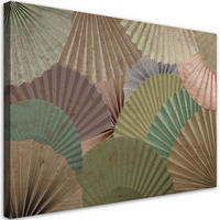 WANDBILD einfache fans - Braun, Textil (60/40cm) - Feeby