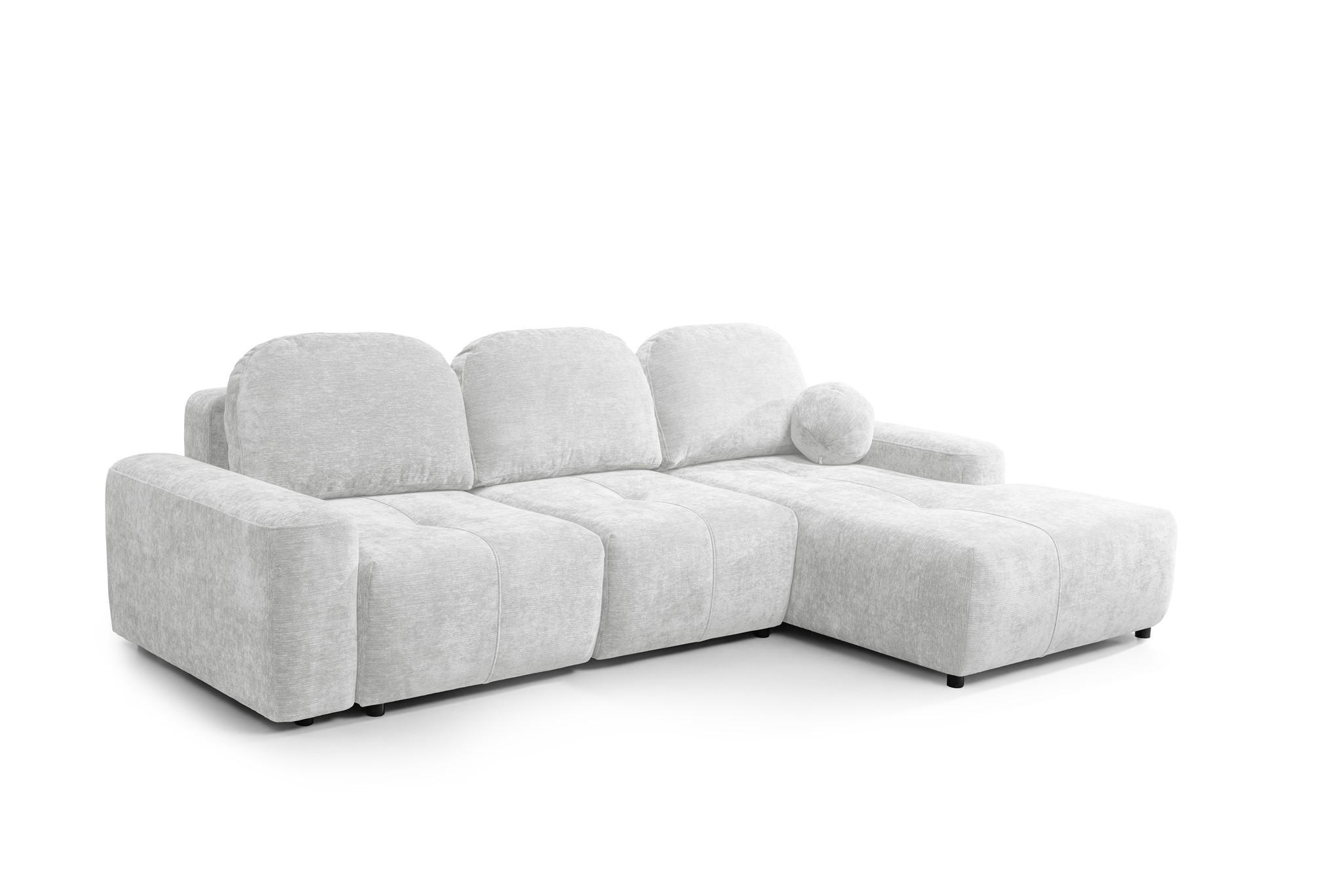 ECKSOFA Argos In Vibe - Hellgrau, Holzwerkstoff/Textil (267/170cm) - Fun Möbel