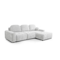 ECKSOFA Argos In Vibe - Hellgrau, Holzwerkstoff/Textil (267/170cm) - Fun Möbel