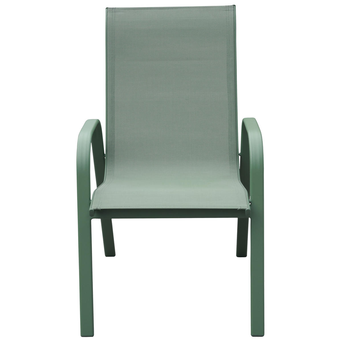 GARTENSTÜHLE Marbella Salbeigrün und Salbeigrün 6er-Set - Grün, Kunststoff (56.5/92.5/76cm) - Happy Garden