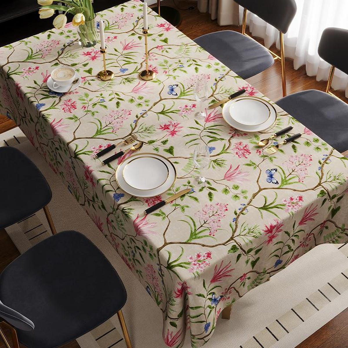TISCHDECKE – 140 x 220 cm-Hellrosa - Hellrosa, Textil (140/220cm)
