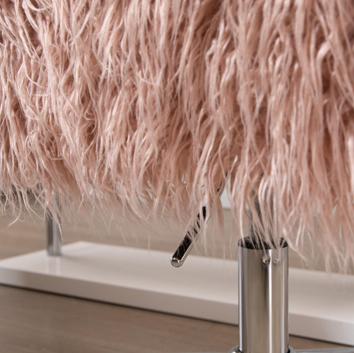 DREHSTUHL 60/57/75-85 cm pink aus Nylon höhenverstellbar - Pink, Kunststoff (60/85/57cm) - OKWISH