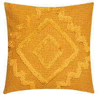 ZIERKISSEN Inca 40/40 cm - Gelb, Naturmaterialien (16/40cm) - Atmosphera Createur d´interieur