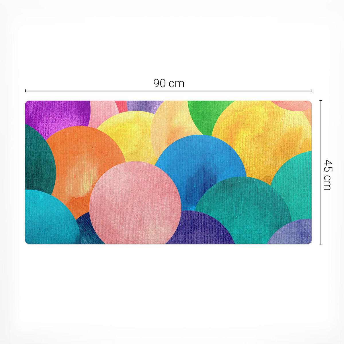 SCHREIBTISCHUNTERLAGE 90x45 cm Bunt - Multicolor, Kunststoff (90/45/1.6cm) - Wallfluent