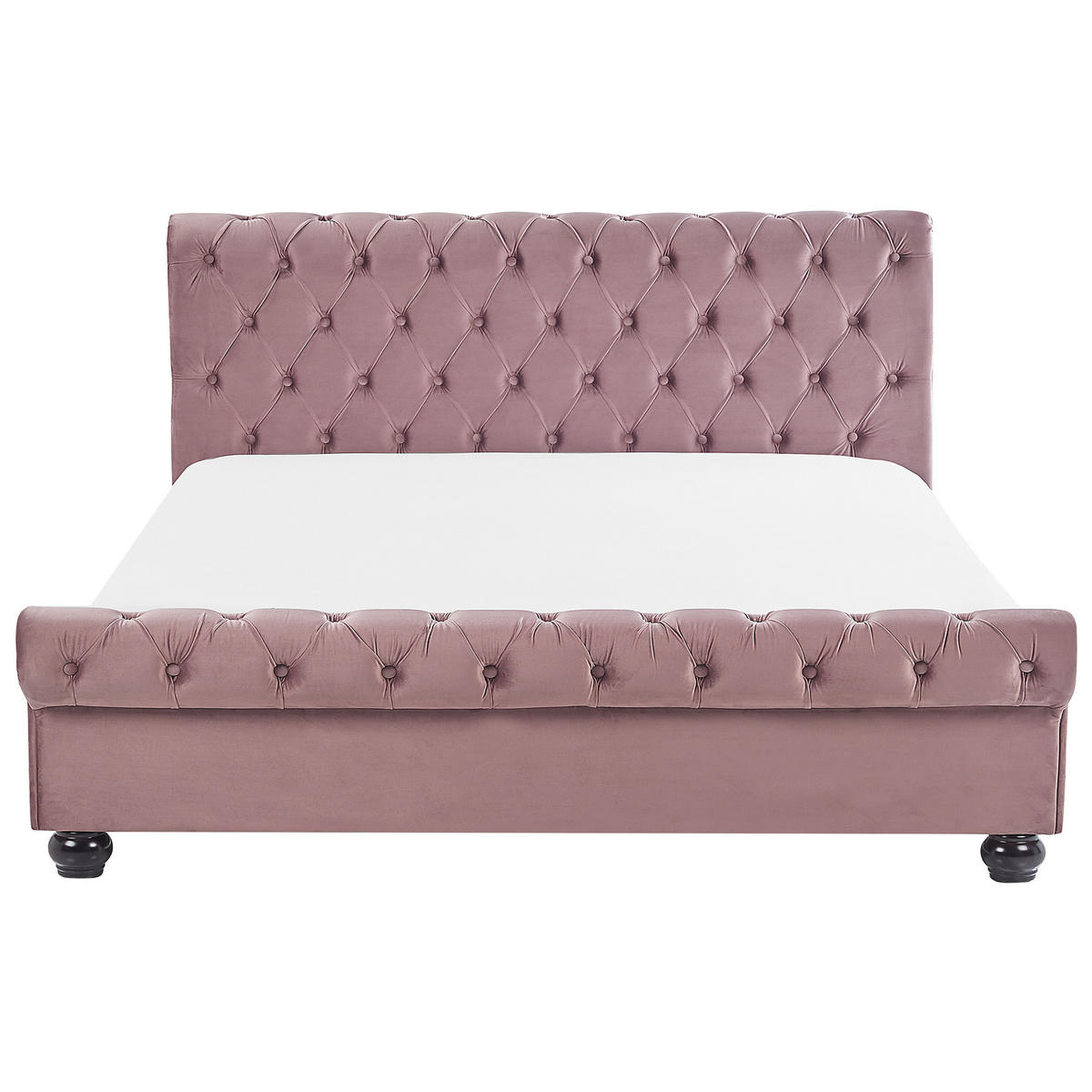 POLSTERBETT 180/200 cm Rosa Avallon - Pink, Textil (180/200cm) - Beliani