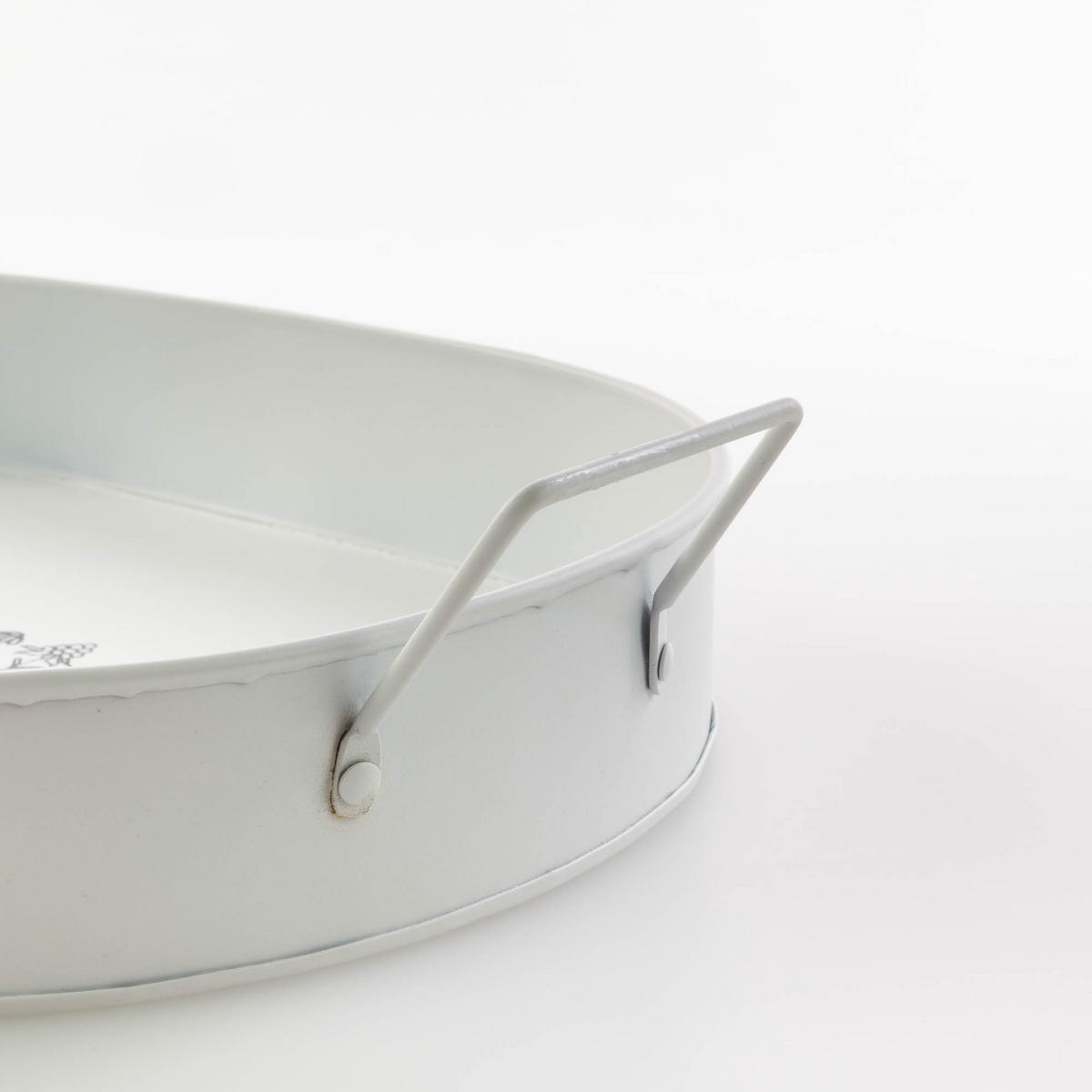 SERVIERTABLETT Botanical 2er-Set - Weiß, Metall (29/5.5/40cm)