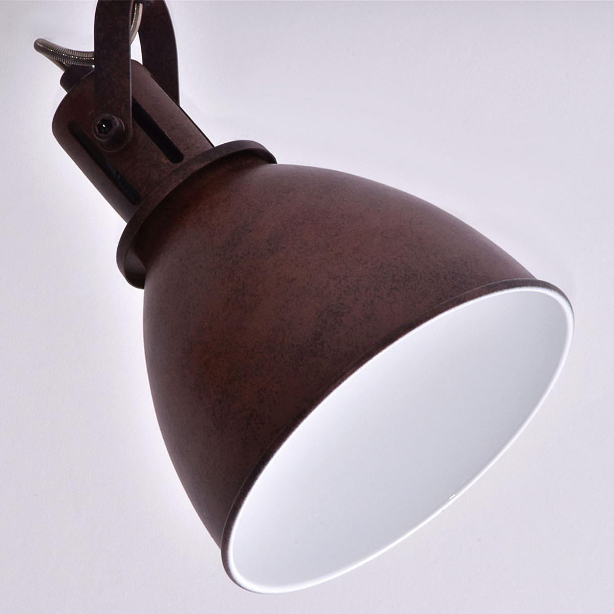 DECKENLEUCHTE Metall Rost Braun - Braun, Metall (80/15/20cm) - Globo Lighting
