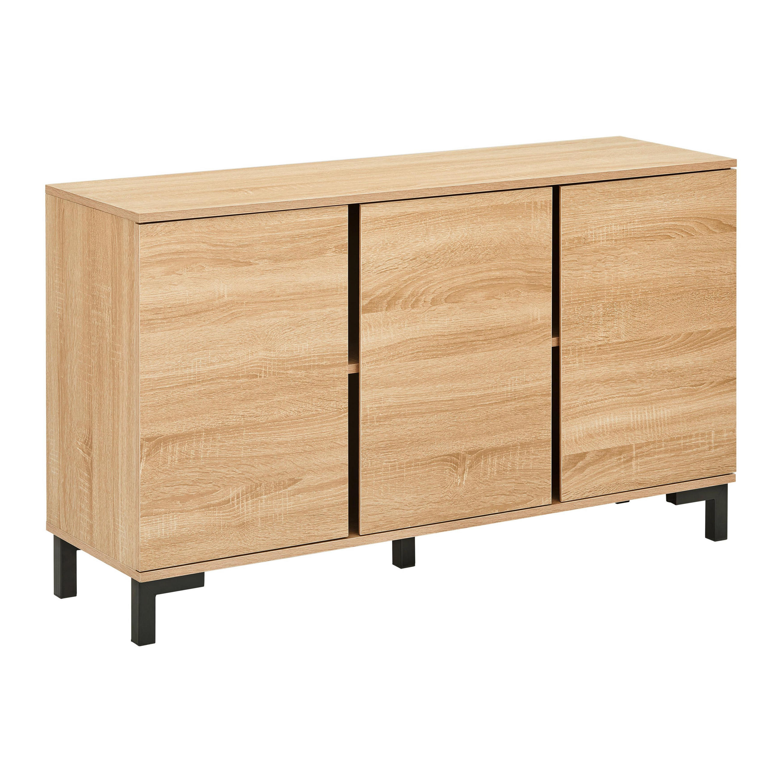 SIDEBOARD Lori Eichefarben MDF - Eichefarben, Metall (120/70/35cm)