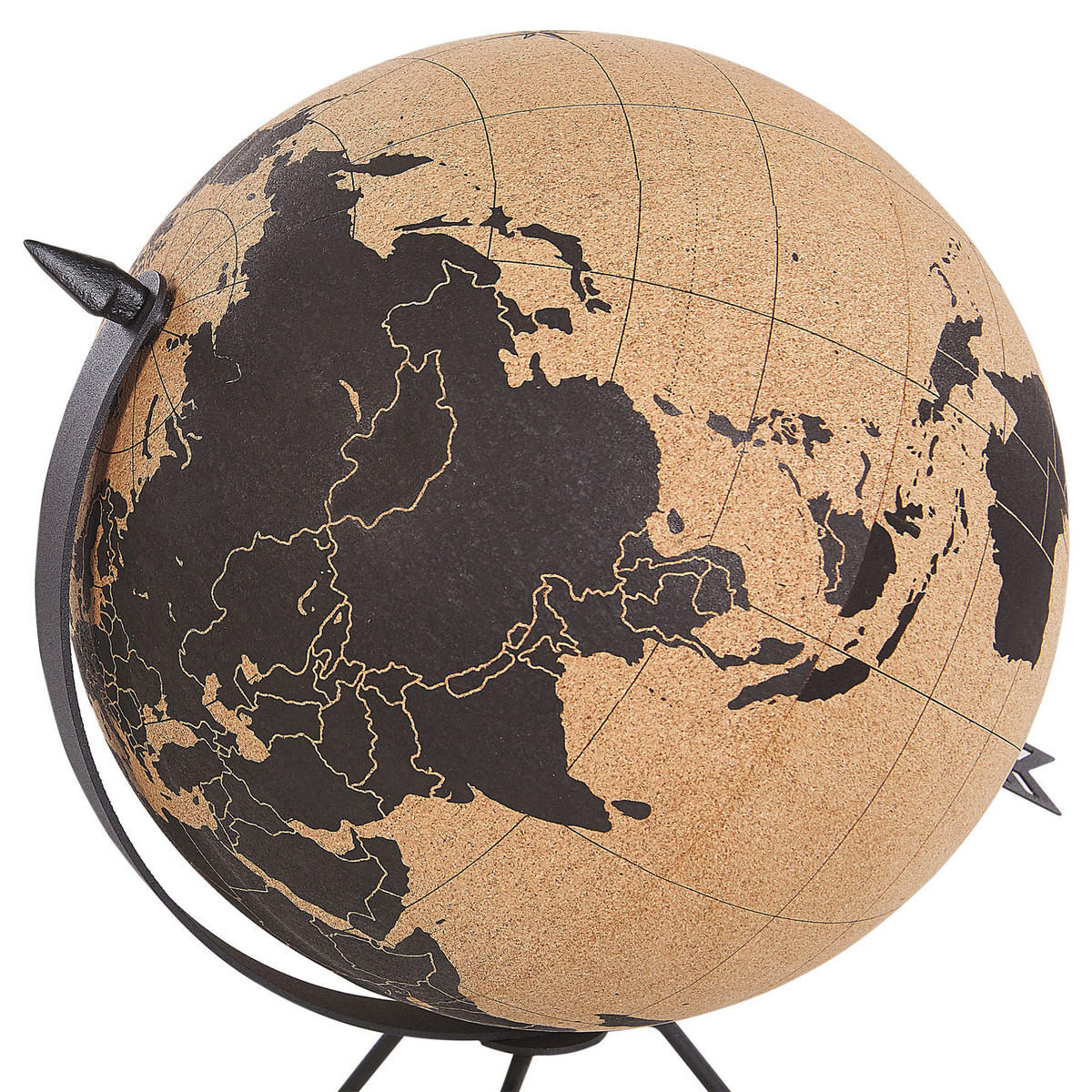 GLOBUS Braun Battuta - Braun, Holz (29/35/29cm) - Beliani