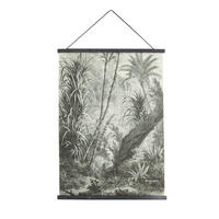 POSTER Dschungel Amazonas - 60x80cm - Schwarz/Weiß, Holz/Textil (60/80/60cm) - Art for the Home