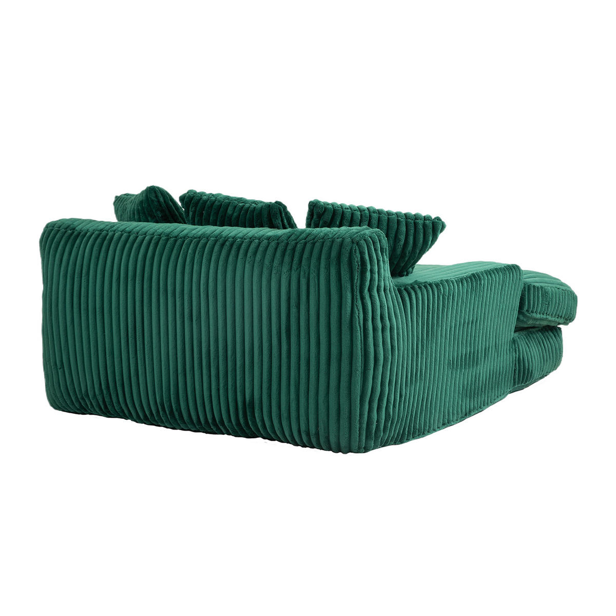 SOFABETT 125/155/63 cm Smaragd - Smaragdgrün, Textil (155/63/125cm)