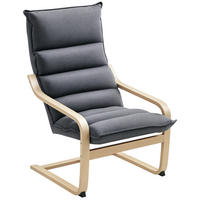 SCHAUKELSTUHL, Moderner Stuhl mit Samtkissen, 67 x 83 x 105 cm, Grau - Multicolor, Holzwerkstoff (83/105/67cm) - FORIOUS