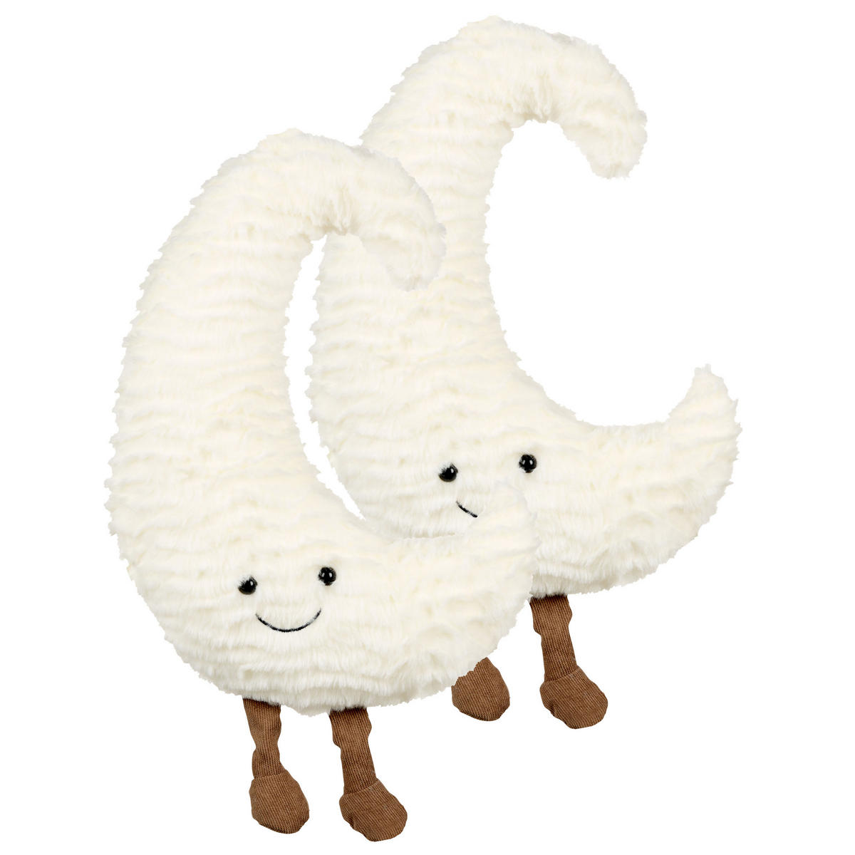 KINDERKISSEN 2er-Set Cremeweiß 21/40 cm Moonlighter - Ecru, Textil (21/40cm) - Beliani