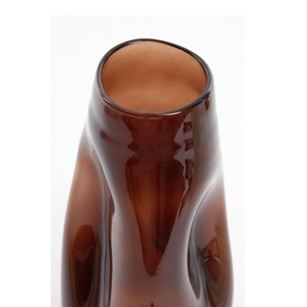 GLASVASE RANUA Ø15x30 cm, Glas, Metallic Braun - Braun, Glas (15/30cm) - Light & Living