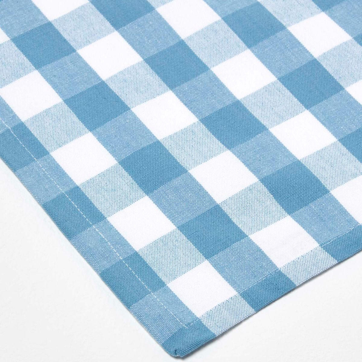 STOFFSERVIETTEN Vichy-Karo blau, 4er-Set 45/45 cm - Blau, Textil (45/45cm) - Homescapes