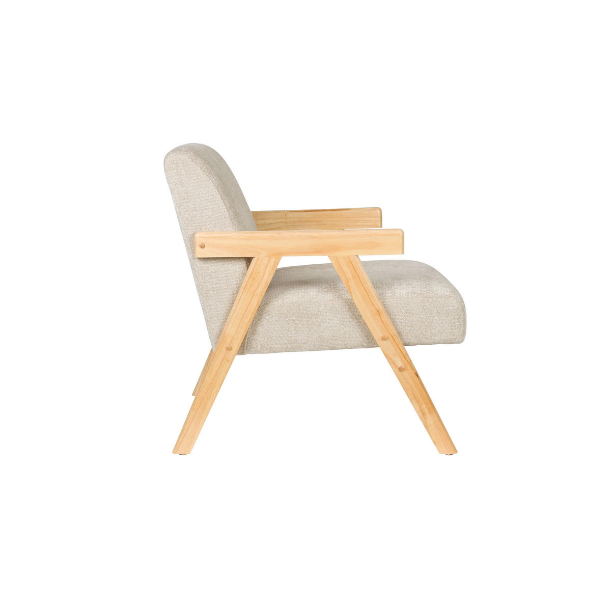 SESSEL Panadero Natural/ Beige - Beige, Textil (61/73/71.5cm) - Housecraft Living