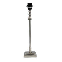 LAMPENFUSS SHINY 11,5x8x47 cm, Metall, Silber - Silberfarben, Metall (11.5/8/47cm) - dasmöbelwerk